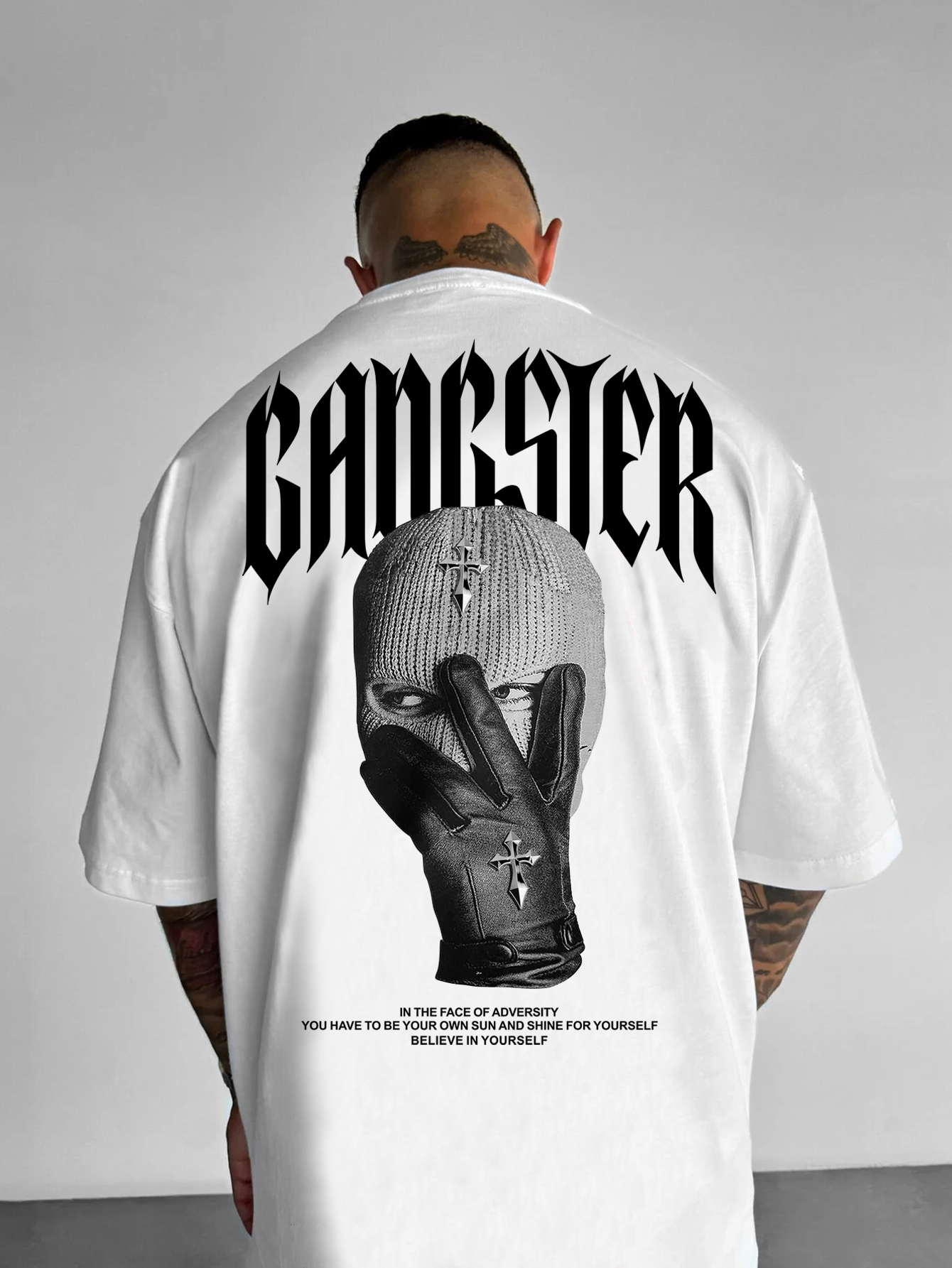 Gothic Streetwear Brand - Men's Oversized Gothic Streetwear T-shirt Brand
