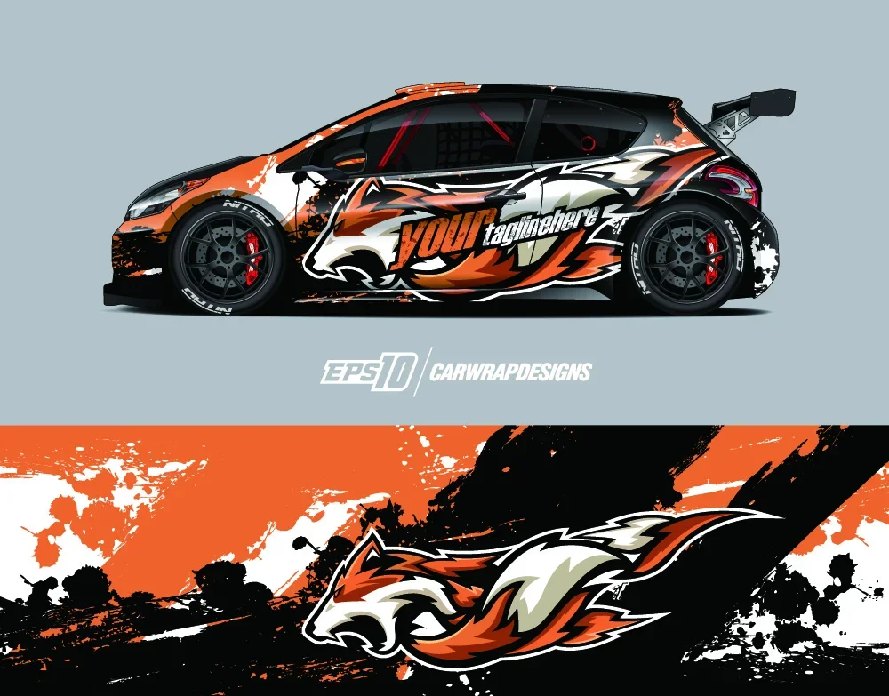 Streetwear Brand Stickers - Tiger Pattern Full Body Vinyl Wrap