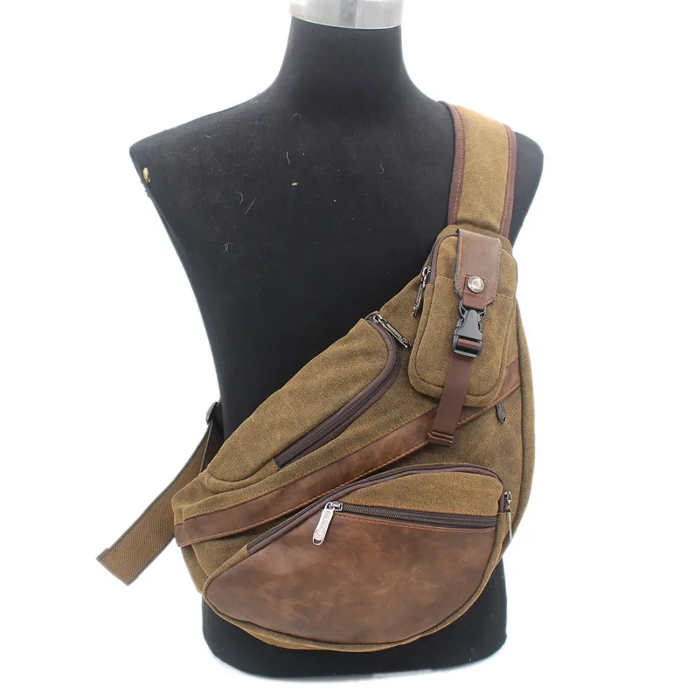Streetwear Brand Backpack - High Quality Men Canvas Sling Chest