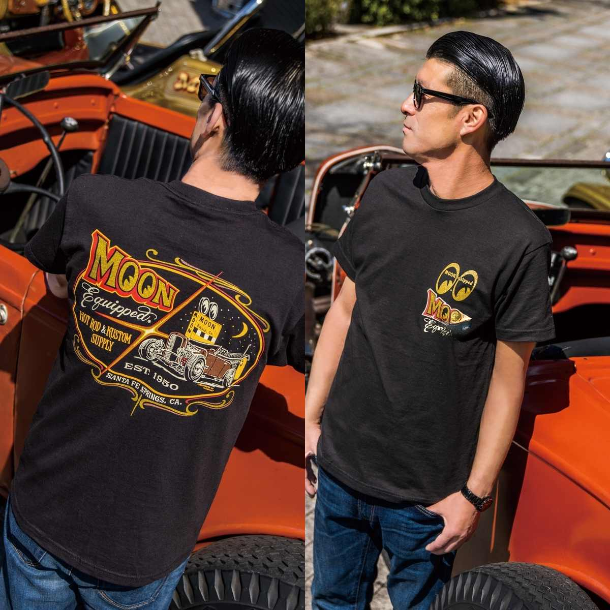 Streetwear Brand Tees - Equipped Roadster Moon Modified Car Motorcycle