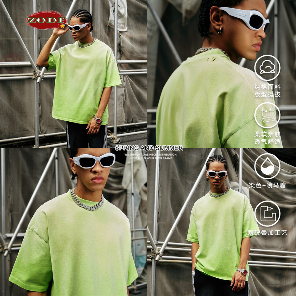 ZODF 2024 Summer Men Washed Gr – Streetwear Brand Tees Bewertung und Preis