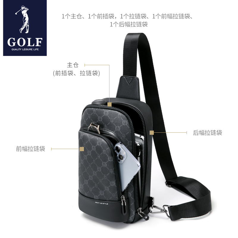 GOLF Men's Chest Bag  Leisure  – Streetwear Brand Backpack Bewertung und Preis
