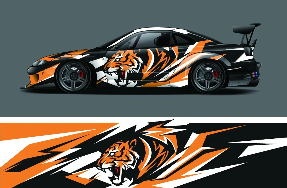 Tiger Pattern Full Body Vinyl  – Streetwear Brand Stickers Bewertung und Preis