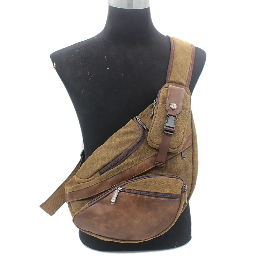 High Quality Men Canvas Sling  – Streetwear Brand Backpack Bewertung und Preis
