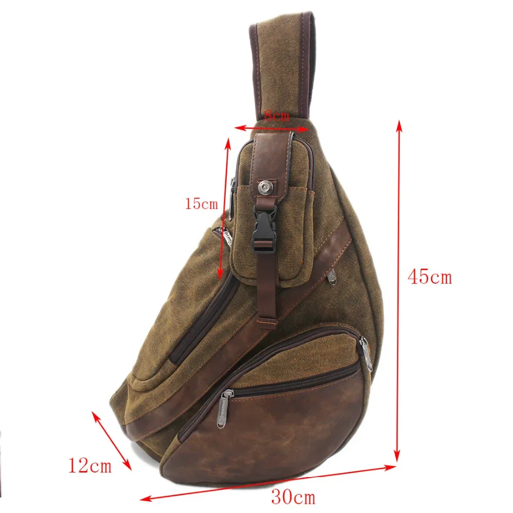 High Quality Men Canvas Sling  – Streetwear Brand Backpack Bewertung und Preis