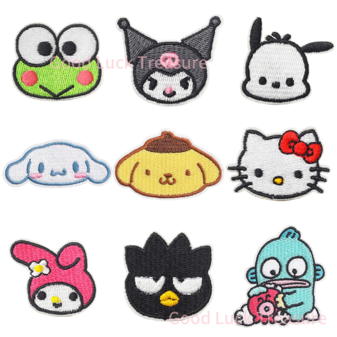 New Sanrio Kawaii Embroideried – Streetwear Brand Stickers Bewertung und Preis