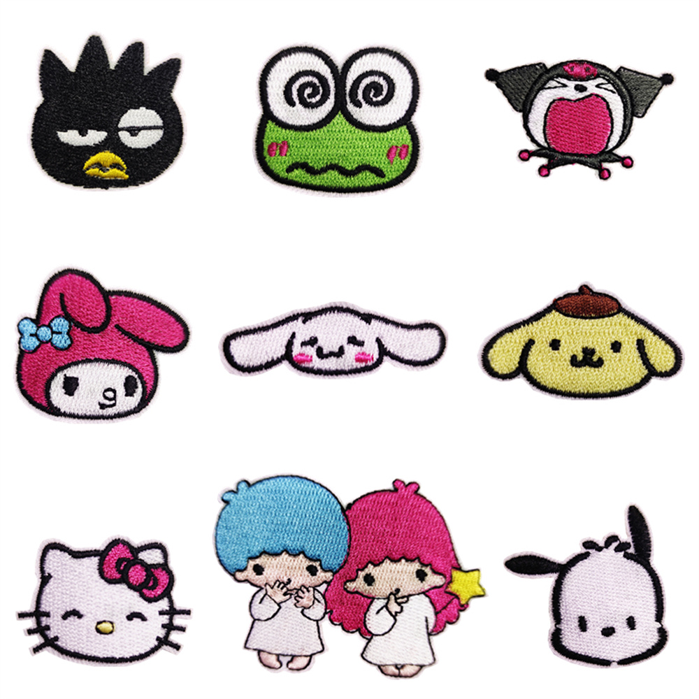 New Sanrio Kawaii Embroideried – Streetwear Brand Stickers Bewertung und Preis