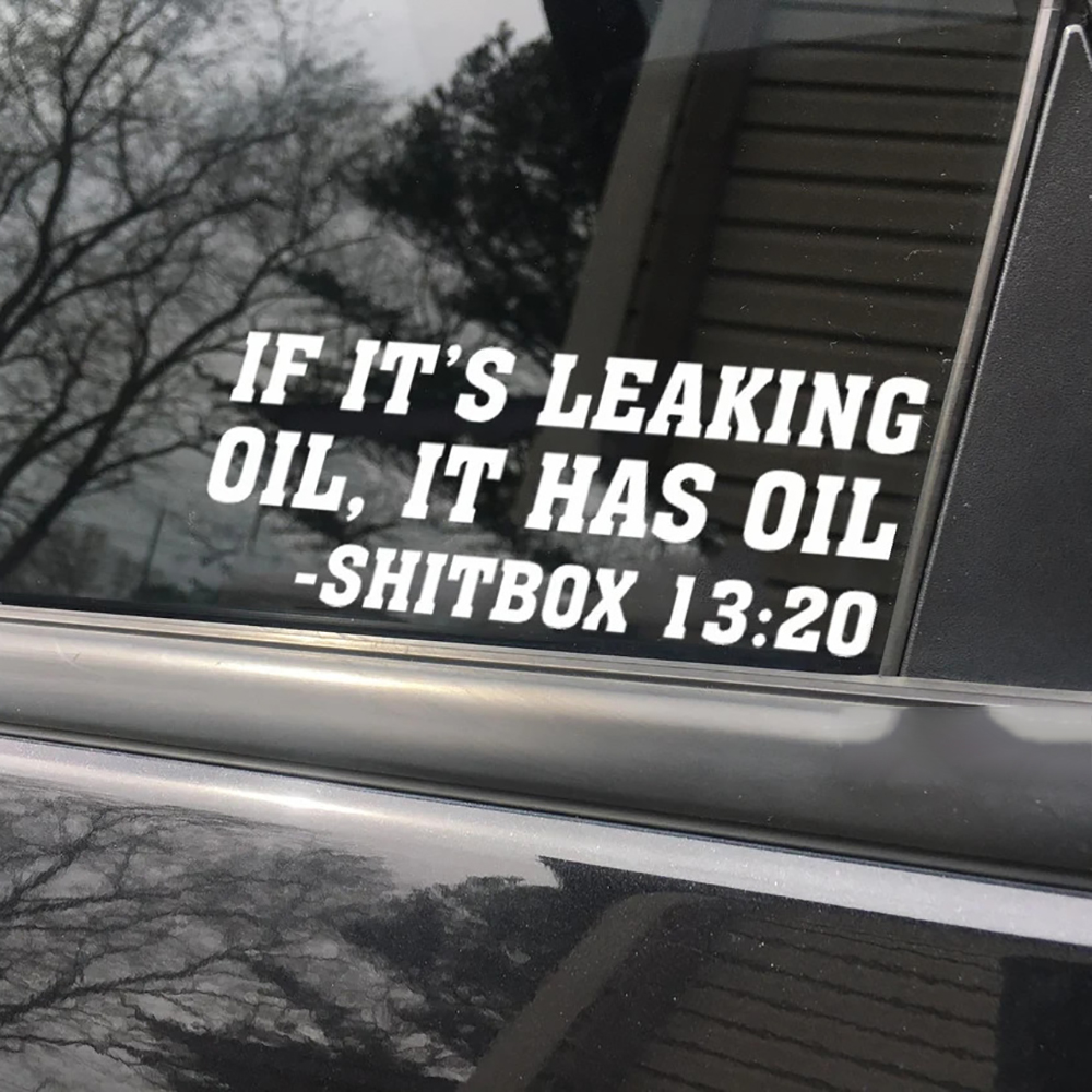 If It's Leaking Oil It Has Oil – Streetwear Brand Stickers Bewertung und Preis