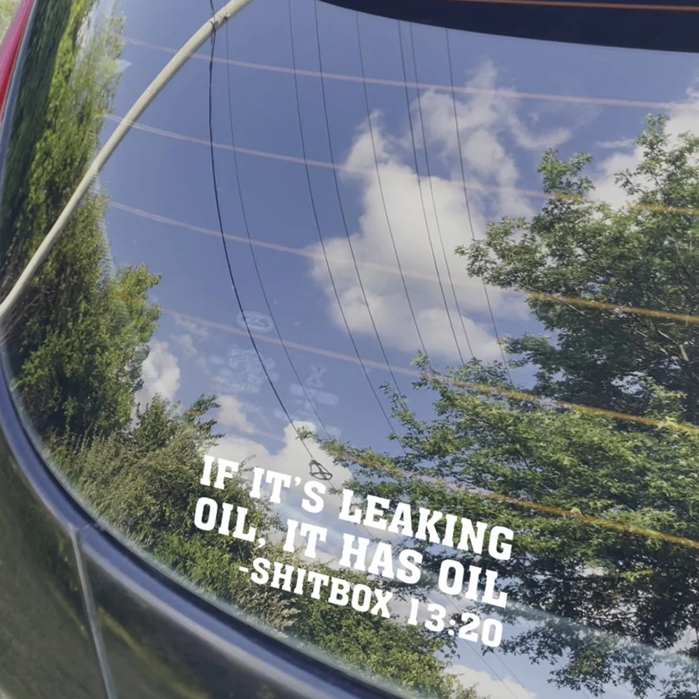 If It's Leaking Oil It Has Oil – Streetwear Brand Stickers Bewertung und Preis