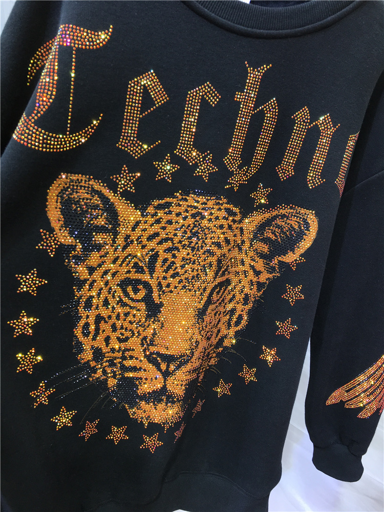Leopard Rhinestones L-4XL Plus – Streetwear Brand Bewertung und Preis