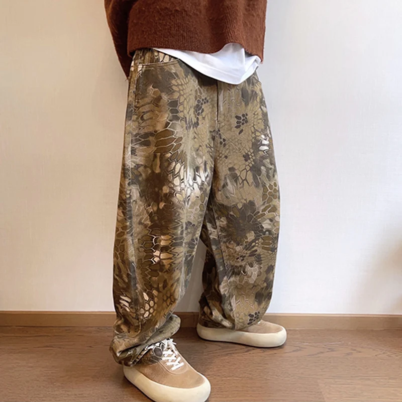 New Men Chic Snake Print Stree – Streetwear Brand Popular Bewertung und Preis