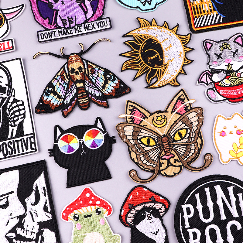 Punk Patch Tiger/Butterfly Emb – Streetwear Brand Stickers Bewertung und Preis