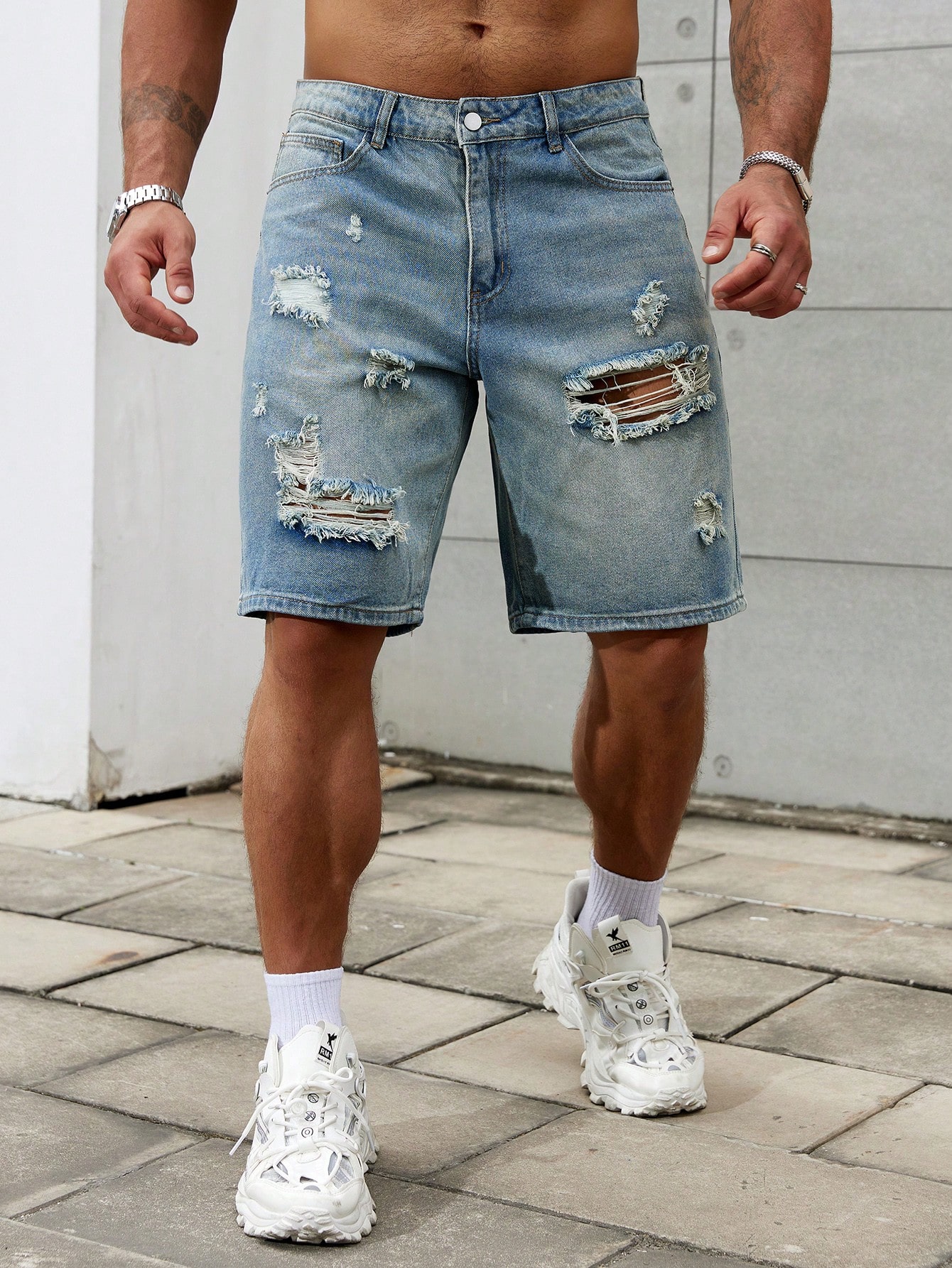 New Fashion Mens Ripped Short  – Streetwear Brand Bewertung und Preis