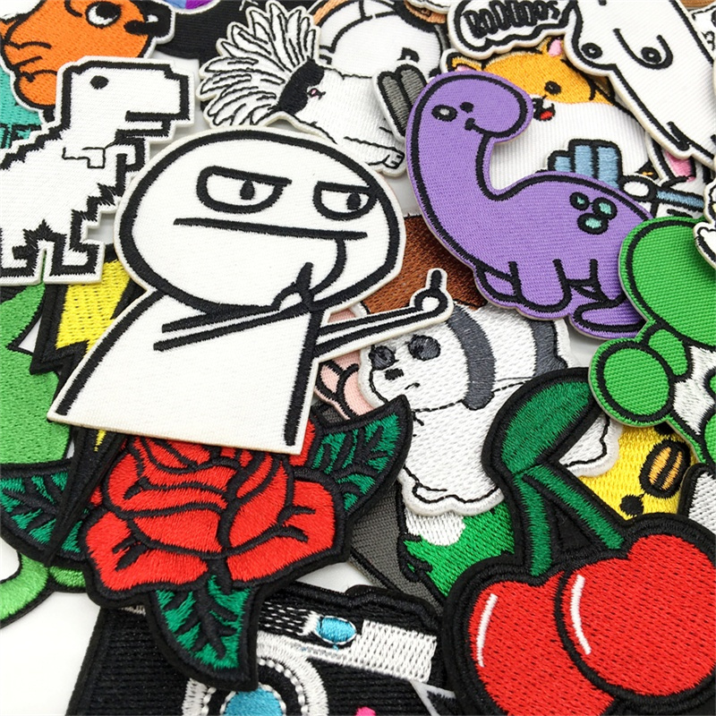 10/15pcs Amine Patches Lot Emb – Streetwear Brand Stickers Bewertung und Preis