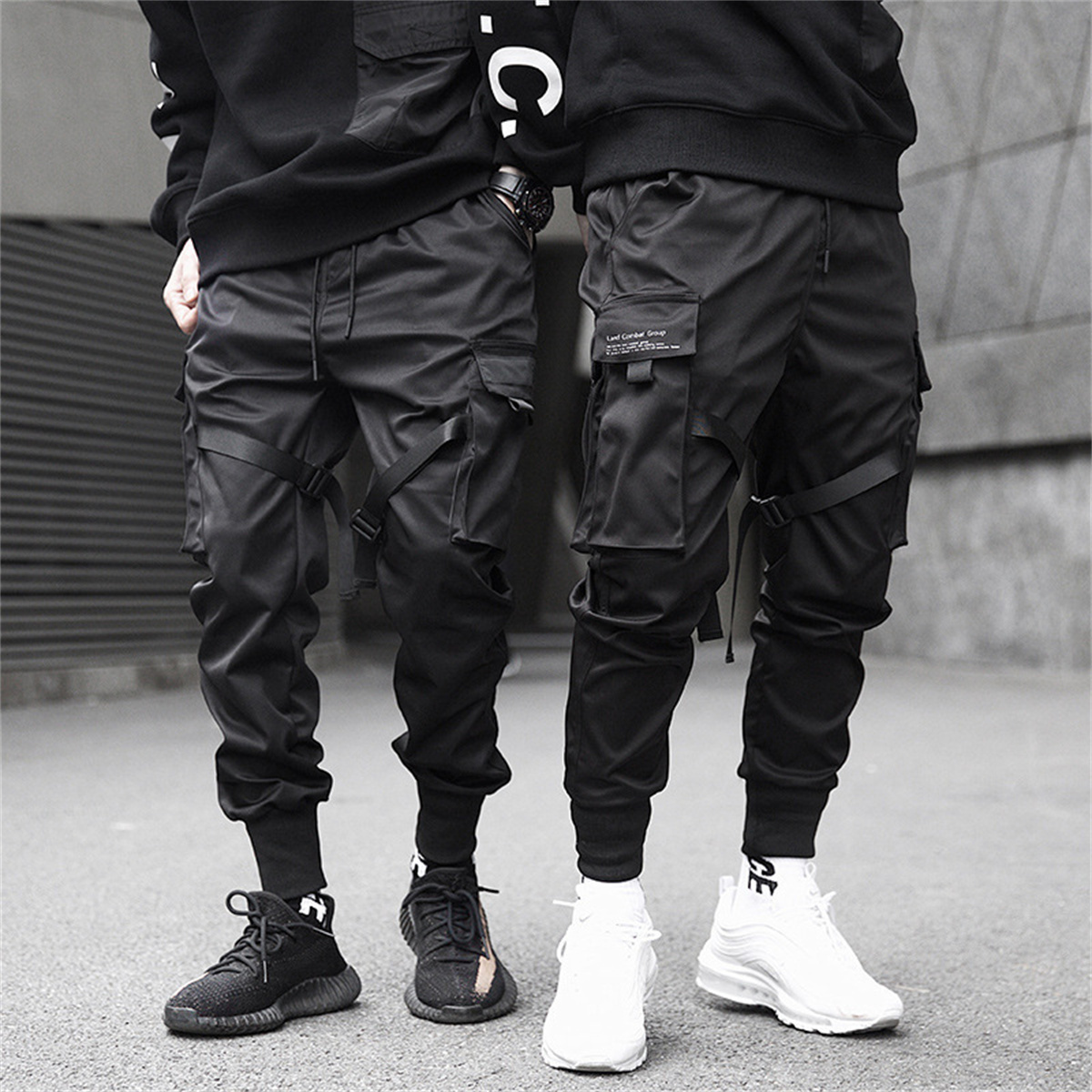 Black Hip Hop Cargo Pants Summ – Gothic Streetwear Brand Bewertung und Preis