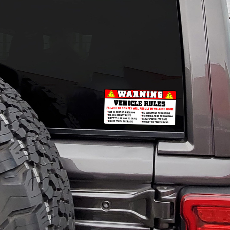 Funny Vehicle Safety Warning C – Streetwear Brand Stickers Bewertung und Preis