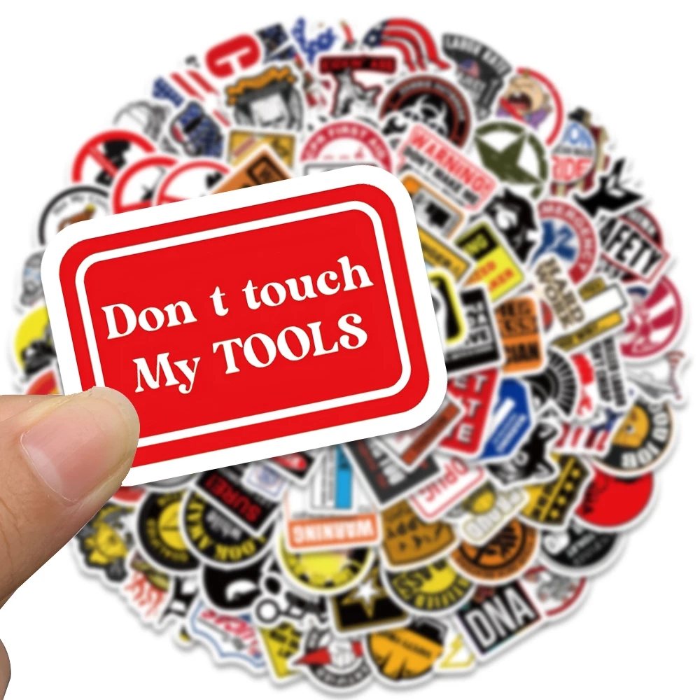 98PCS Funny Hard Hat Brand Sig – Streetwear Brand Stickers Bewertung und Preis
