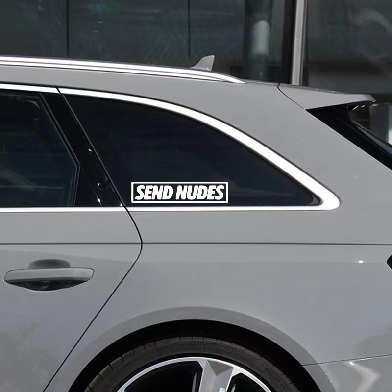 Send Nudes Car Stickers for Wi – Streetwear Brand Stickers Bewertung und Preis