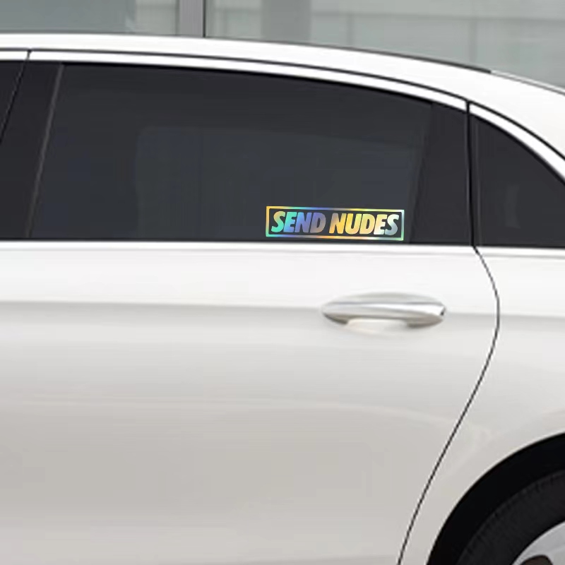 Send Nudes Car Stickers for Wi – Streetwear Brand Stickers Bewertung und Preis