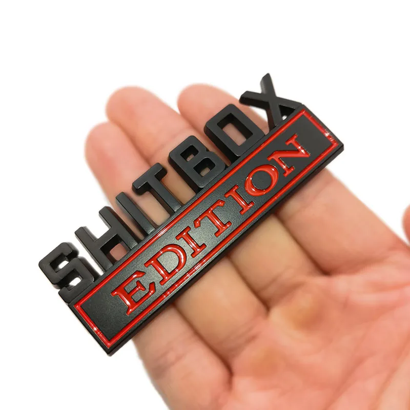 1Pcs 3D Chrome Black Red Metal – Streetwear Brand Stickers Bewertung und Preis