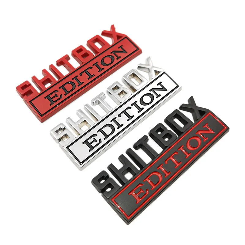 1Pcs 3D Chrome Black Red Metal – Streetwear Brand Stickers Bewertung und Preis